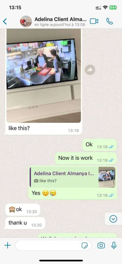WhatsApp ervaring van TVPikoma klant 4