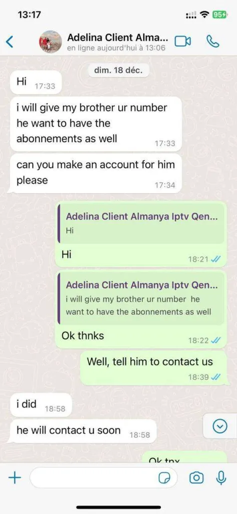 WhatsApp ervaring van TVPikoma klant 5